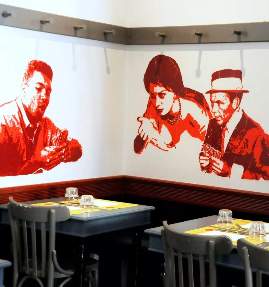 pizzeria pareti attori